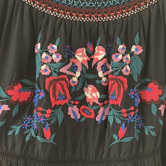 Free People Embroidered Off-the-Shoulder Mini Dress - Picture 8 of 13
